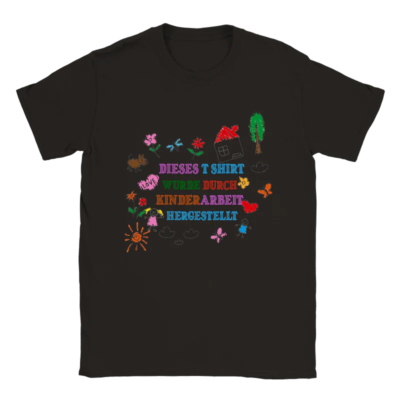 Kinderarbeit hergestellt T-Shirt